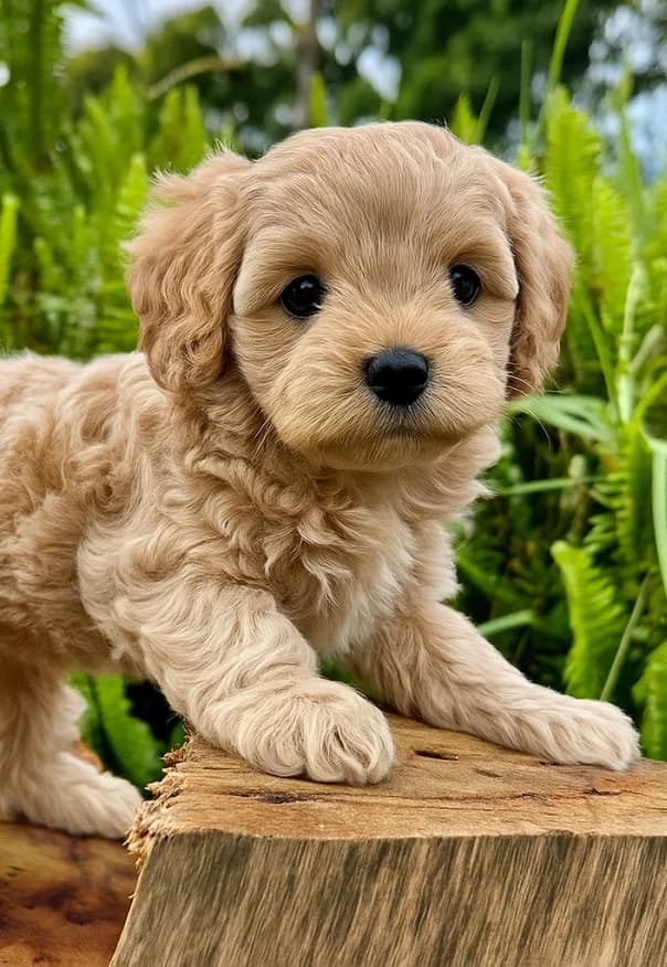 Young Toy Cavoodle puppy